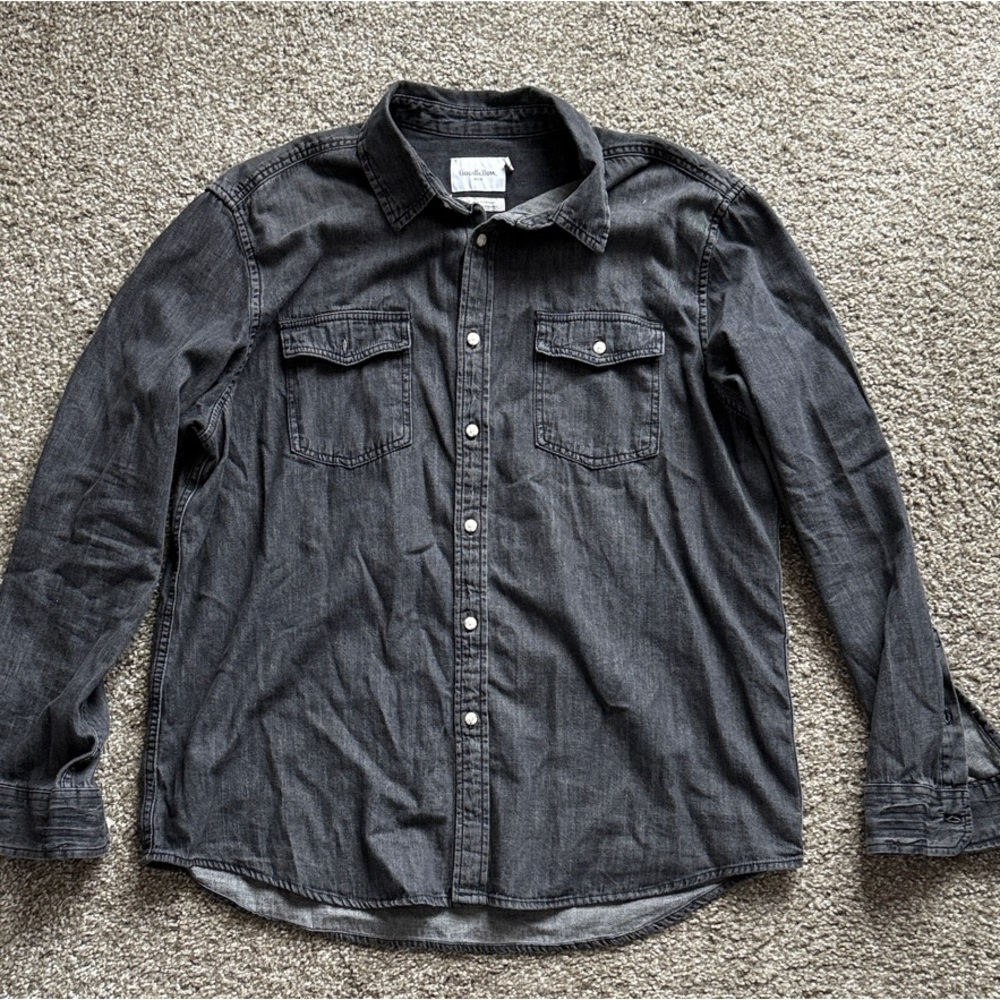 Goodfellow & Co Charcoal Button-Up Shirt